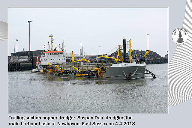 Sospan Dau dredging Newhaven Harbour - 4.4.2013