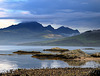 The Cuillin from Ord on the shores of Loch Eishort