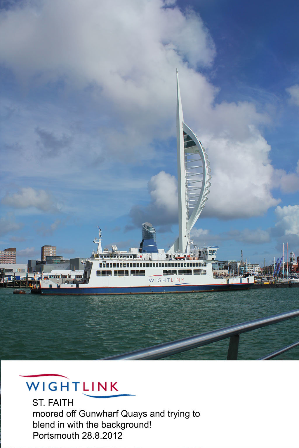 Wightlink St Faith - Portsmouth - 28.8.2012