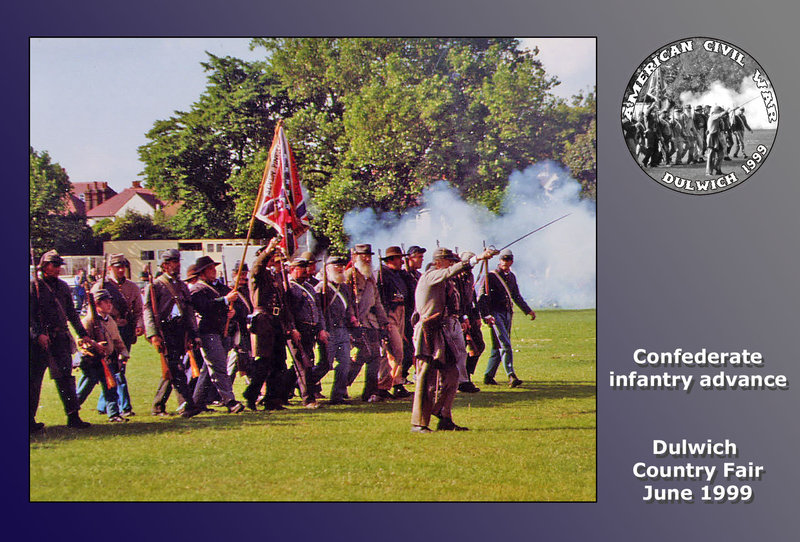 Confederates advance - American Civil War - June 1999 in Dulwich Park