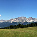 Blick auf Rosengarten und Latemar