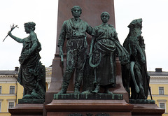 Detail of the Base of the Statue of Czar Alexander II, April 2013