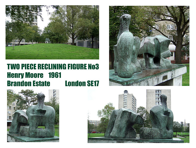 2 piece reclining figure No 3 - Henry Moore 2 piece reclining figure No 3 - Henry Moore