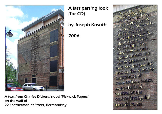 A last parting look (for CD) - Joseph Kosuth