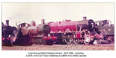 GWR 3217 & LMSR 5690 Didcot Railway Centre - 30.9.1984