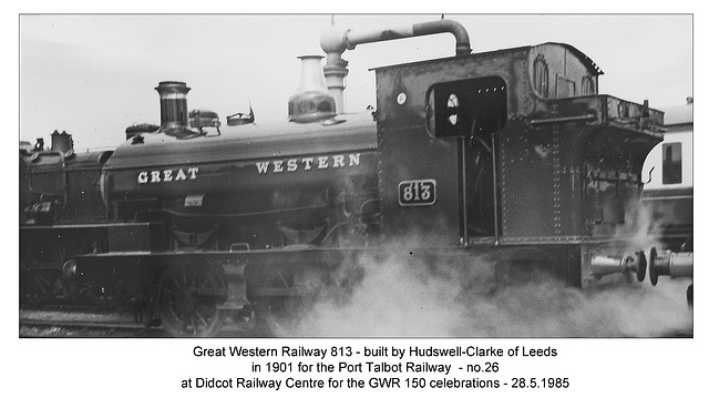 GWR 813  Didcot -  28.5.1985