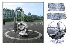 'Curlicue' by William Pye at Greenland Passage - Rotherhithe