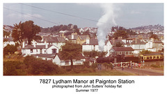 GWR 7827 Paignton station Summer 1977