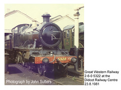 GWR 5322 Didcot Railway Centre - 23.8.1981