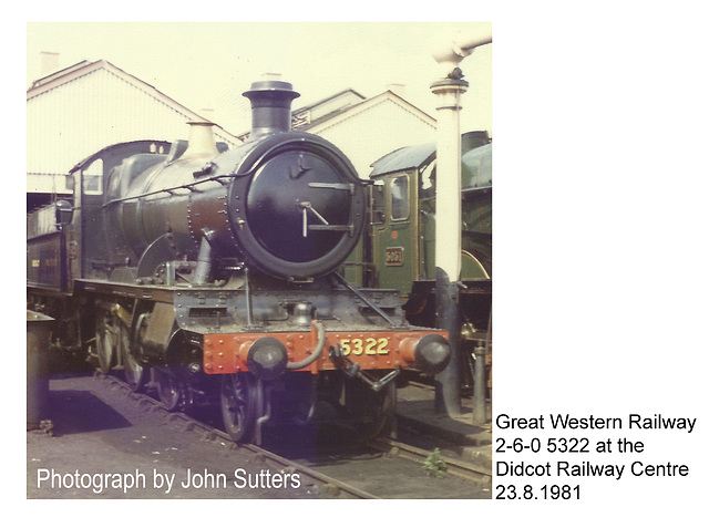 GWR 5322 Didcot Railway Centre - 23.8.1981