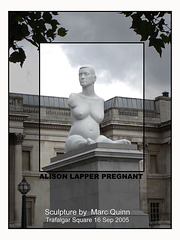 Alison Lapper pregnant - Trafalgar Square - September 2005