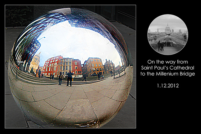 Reflections in a globe London - 1.12.2012