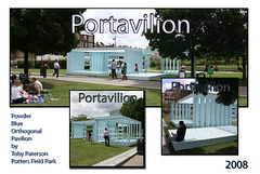 Portavilion Potters Field - a temporary installation near Tower Bridge -  London