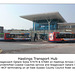 Hastings station with Stagecoach, East Sussex Rider & Coastal services 25.3.2011