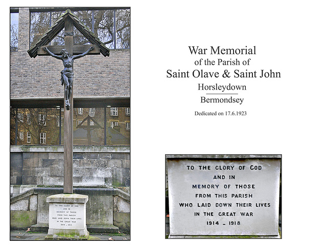 St John Horsleydown War Memorial