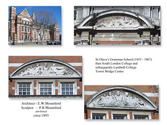 St Olave’s Grammar School frontage - Bermondsey - London