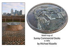 Surrey Docks Relief Map - Michael Rizzello
