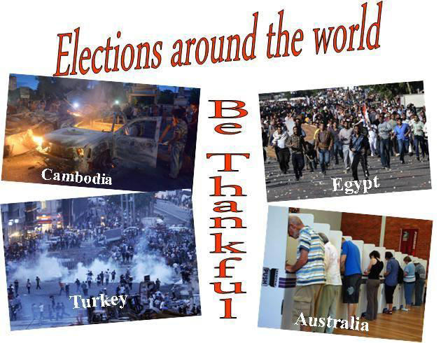 Elections. From the web, not my creation. Copyright unknown.