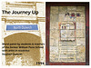 'The Journey Up' mural by William Penn School pupils with Stephen Duncan. When photographed it was sited on North Dulwich station.