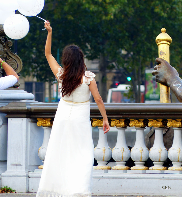 La mariée du pont Alexandre III