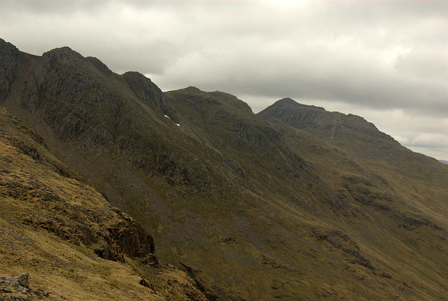 Crinkle Crags and Bowfell from Great Knott