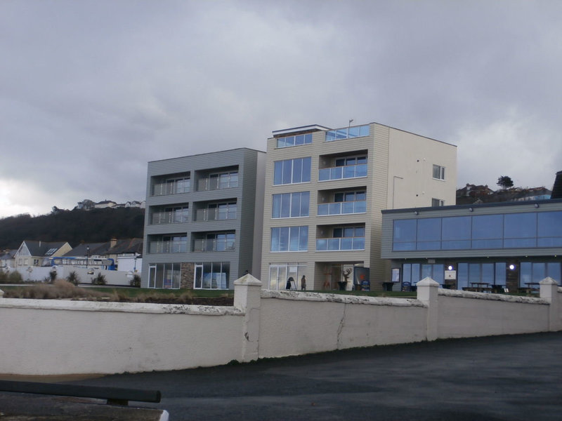 The new blocks built last year on the seafront