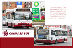 Compass Bus - Transbus Dart - SN53 ETL - Seaford - 14.7.2012