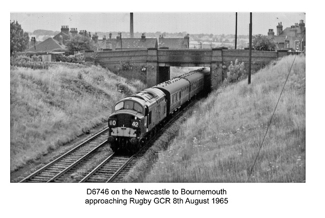 D6746 37046 - near Rugby - 8.8.1965