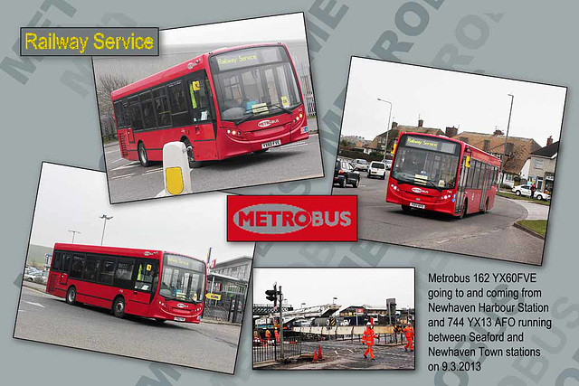 Metrobus rail replacement Newhaven & Seaford - 9.3.2013