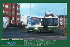 Cuckmere Community Bus BX55 FYF - Seaford - 23.11.2012