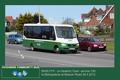 Cuckmere Community Bus BX55 FYF - Seaford - 26.4.2012