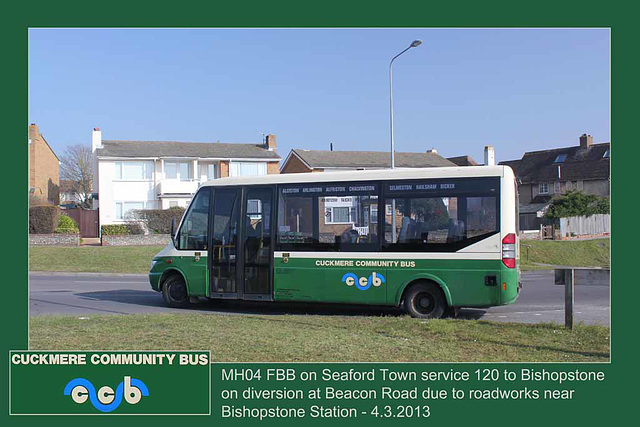 Cuckmere Community Bus MH04 FBB - Seaford - 4.3.2013