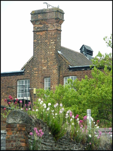 sturdy brick chimney