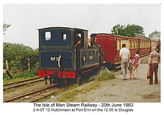 Isle of Man Steam Railway - 12 - Port Erin - 20.6.1983