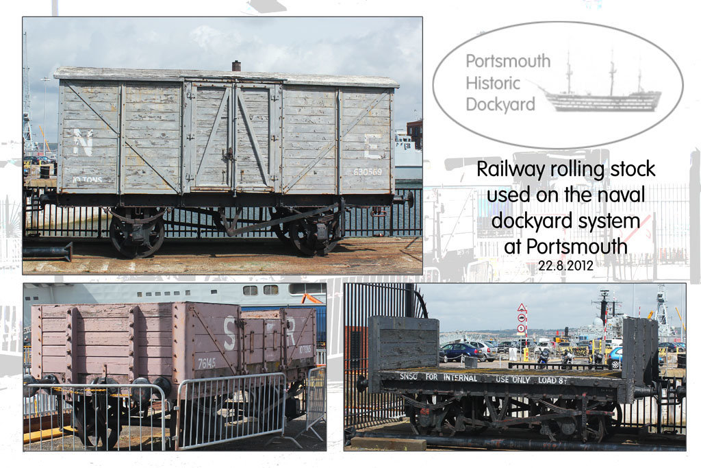 Portsmouth Historic Dockyard - railway rolling stock - 22.8.2012