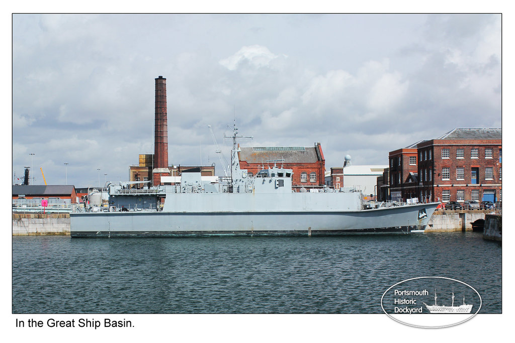 HMS Walney - Small ship in the Great Ship Basin - 22.8.2012