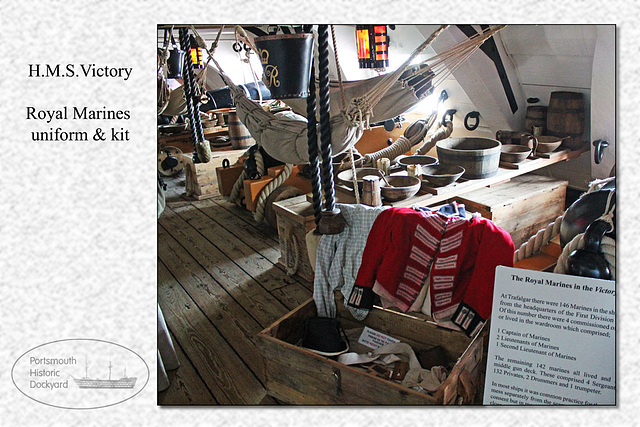 HMS Victory - Royal Marine's kit  - 22.8.2012