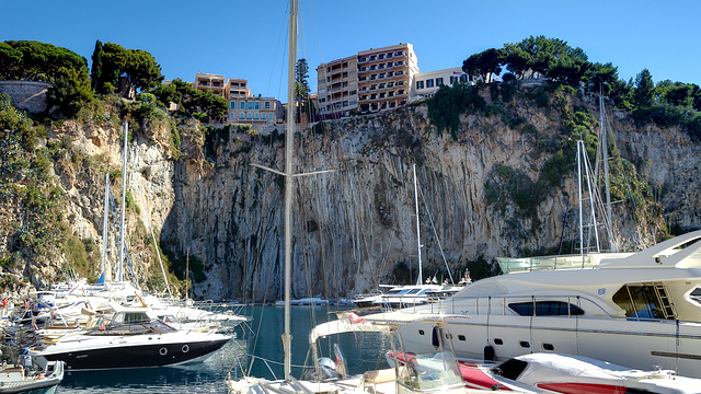 MONACO: Le port de Fontvieille.