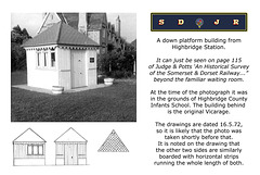Highbridge - small station building at Highbridge County Infants School c1972