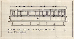 S&DJR 6-wheeled first saloon drwg PJS 1972