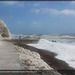 Lone photographer braves the eastern breakwater - Seaford - 8.6.2012