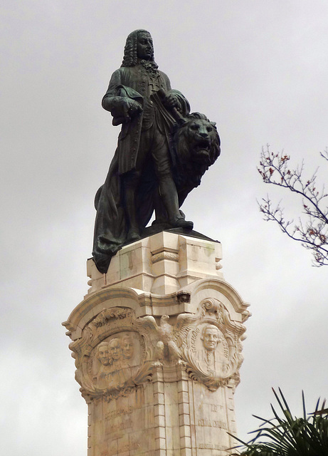 Statue Marques do Pombal in Lissabon