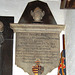 Memorial to Lawrence Ormerod, Saint John the Divine, Holme in Cliviger, Lancashire