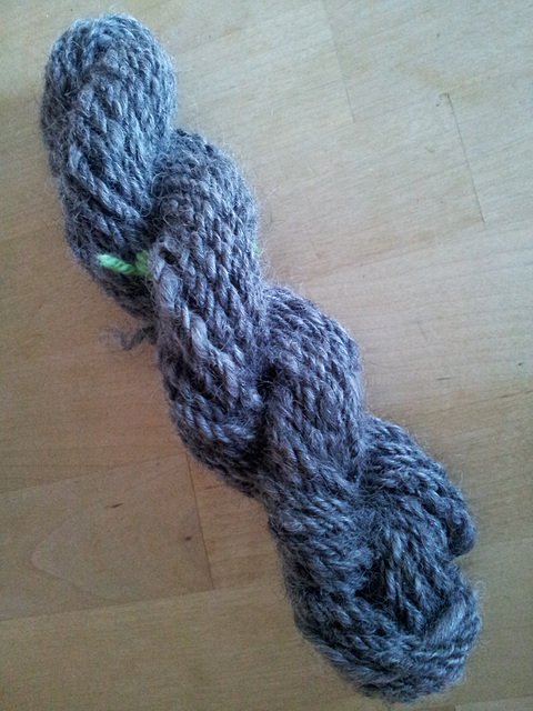 Johanna's wool, now 3-plied
