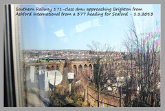 Southern class 171 - Brighton viaduct - 1.1.2013