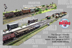 Blackgang Gauge 3 layout - Brighton Modelworld - 22.2.2013