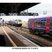 Trains pass at Reading 17 8 2012