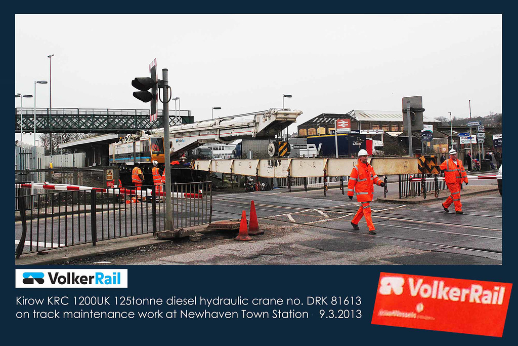 VolkerRail crane DRK 81613 - Newhaven - 9.3.2013