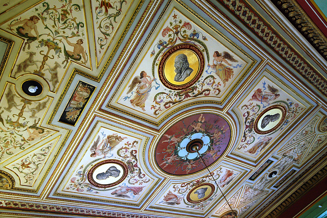 Library Ceiling, 'Bankfield', Boothtown Road, Halifax, West Yorkshire