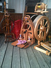 Spinning wheels, spanning 2 centuries